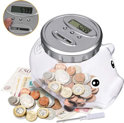 coin piggy bank|piggy bank for coin counting.